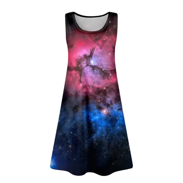 Womens Summer Dresses Easter Print  Loose U Neck Sleeveless Sundresses Dress - Image 10