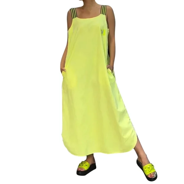 Women's Dresses Intercolor Striped Back Sleeveless Pockets Loose Casual Dresses - Image 28