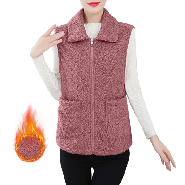 Women's Fall And Winter Temperament Lamb's Wool Thickened And Padded Warm Plus - Image 2