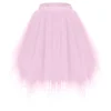 Women's Fashion Solid Color Half Skirt Party Ballet Puff Skirt Mesh Skirt - Image 58
