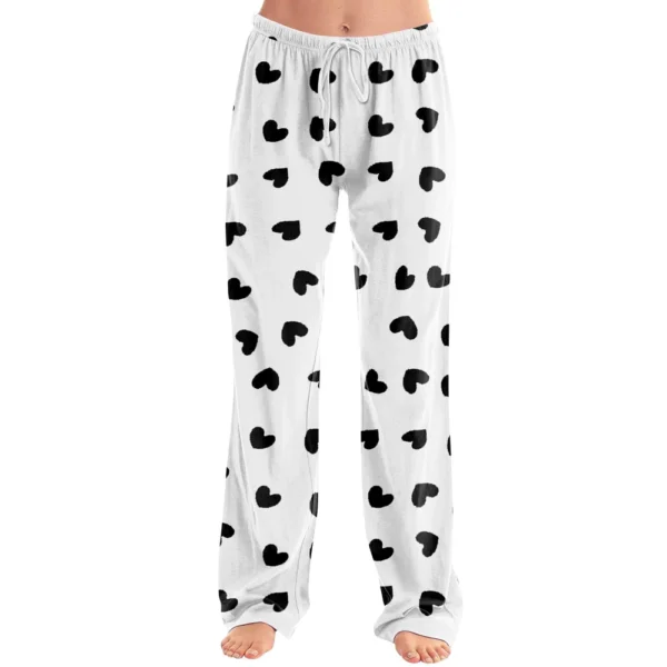 Women's Allover Printed Home Pants Sleeping Pajama Pants Long Pants Pajama - Image 11