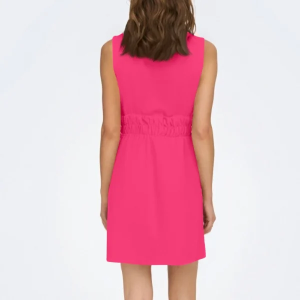 Women's Fashion Casual V-Neck Sleeveless Waist Splicing Dresses - Image 12