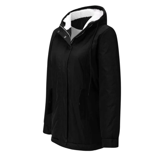 Women's Fashion Cotton-padded Coat Lamb Wool Cotton-padded Coat With Fleece - Image 10