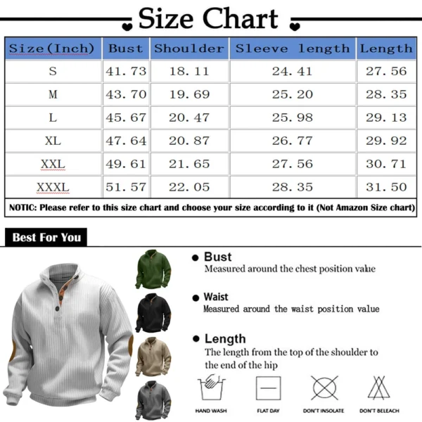 Spring And Men's Standing Collar Sweatshirt Is Outdoor Casual Sweaters Tops - Image 24