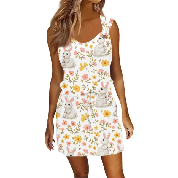 Women's Casual Loose Dresses Sundresses Printed Easter Fashion Summer Dress - Image 14