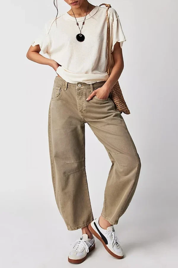 Casual Women's Stretch Loose Wide Leg Pants - Image 5