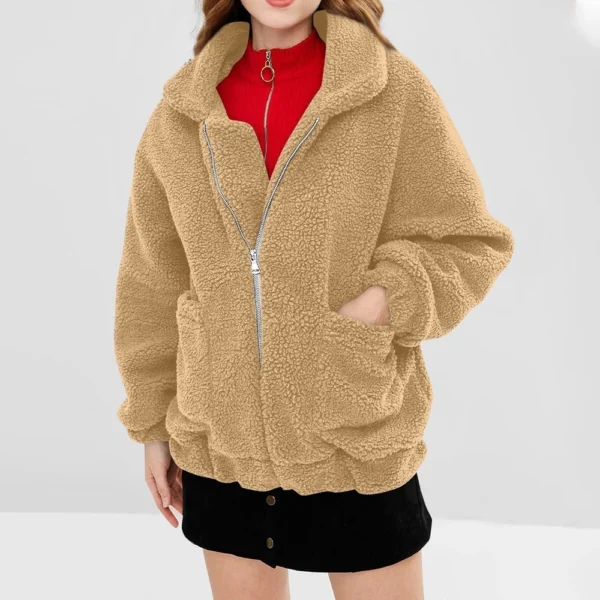 Fashion Women High Collar Solid Casual Sleeve Pullover Blouse Long Sleeve - Image 16