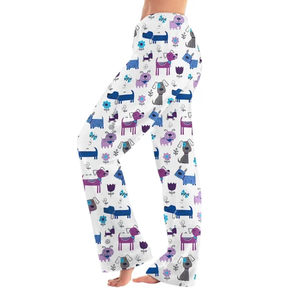 Women Winter Plaid Pants Full Length Long Trousers Sports Pants - Image 37