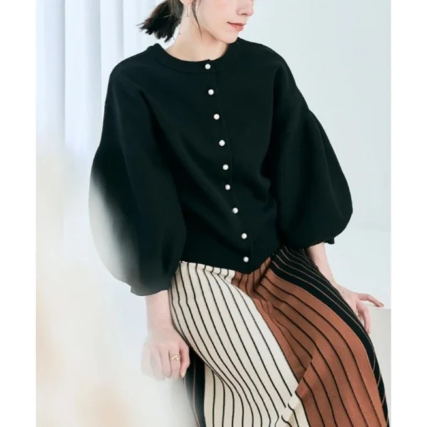 Women's loose knitted jacket - Image 14