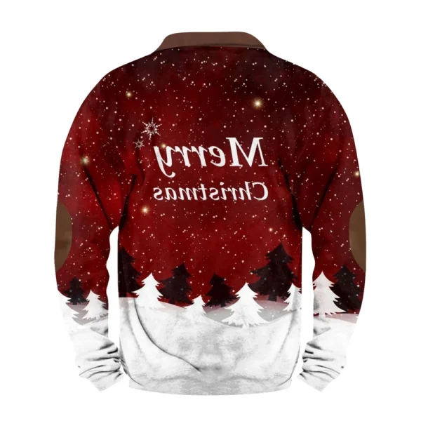 Men's Retro Casual Gradient Printed Sweatshirt - Image 12