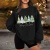 Women's Casual Fashion Long Sleeve Christmas Print Round Neck Sweatshirt Top - Image 15