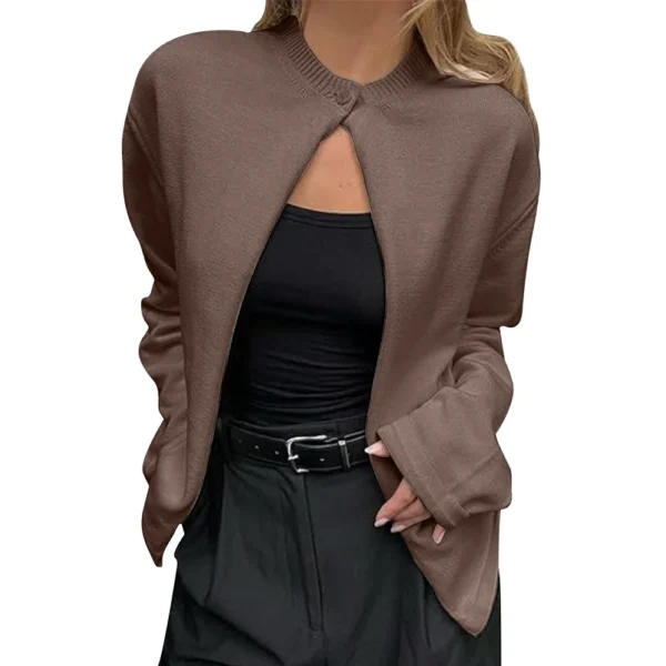 Women's Cardigan Sweaters Front Button V-Neck Lightweight Knit Cardigans - Image 19