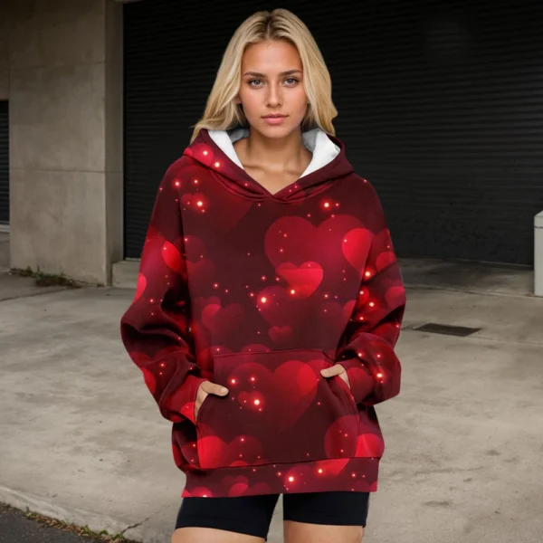 Womens Oversized Sweatshirts Fleece Hoodies Long Sleeve Shirts Pullover Fall - Image 30