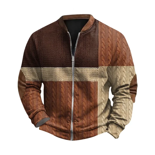 Men's Retro Casual Gradient Printed Sweatshirt - Image 17