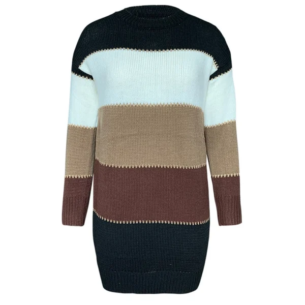 Sexy Women's Knit Sweater Long Sleeve Package Hips Party  Dress - Image 8
