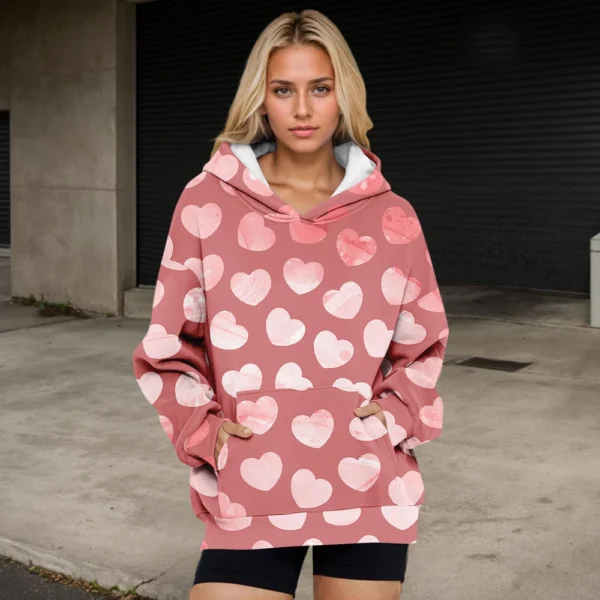 Womens Oversized Sweatshirts Fleece Hoodies Long Sleeve Shirts Pullover Fall - Image 22