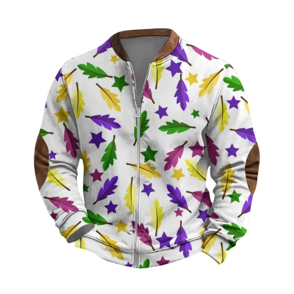 Men's Retro Casual Gradient Printed Sweatshirt - Image 6
