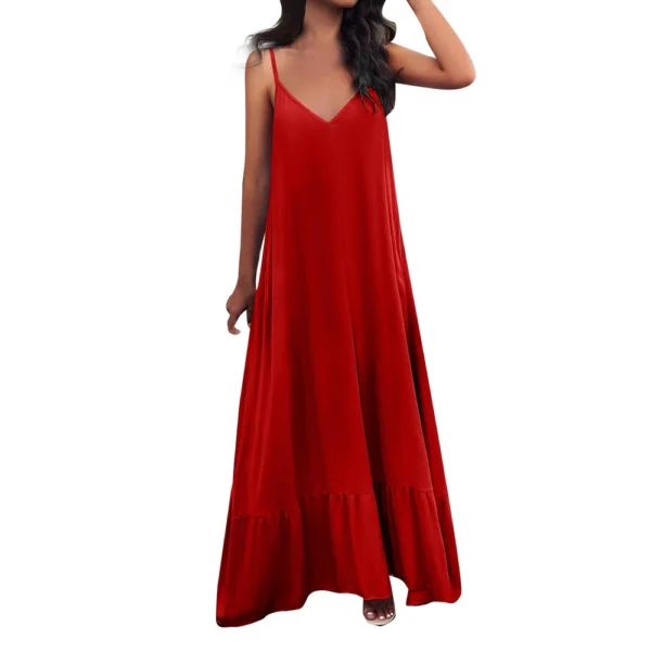Women's Dresses Sleeveless Loose Casual Temperament Elegant Sexy Solid Color - Image 19