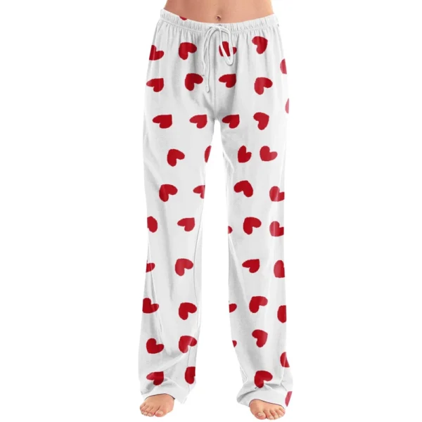 Women's Allover Printed Home Pants Sleeping Pajama Pants Long Pants Pajama - Image 9