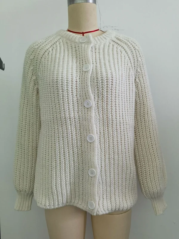 Women's casual crew-neck long-sleeved sweater - Image 27