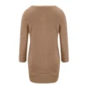 Women's Fuzzy Fleece Solid Color Dress Loose Fit Casual Round Neck Long Sleeve - Image 12