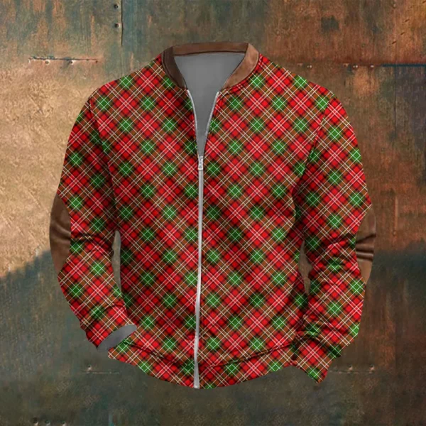 Men'S Retro Casual Sportswear With Open Zipper Sweatshirt Jacket - Image 24