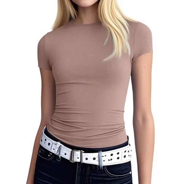 Women's Daily Loose Casual Printed Fashion Round Neck Short Sleeved T-Shirt - Image 35