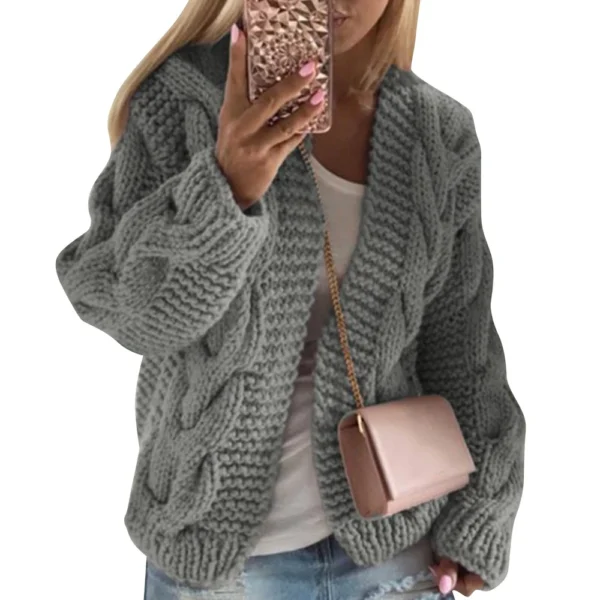 Women's Fashion Casual  Knit Cardigan Sweater - Image 19