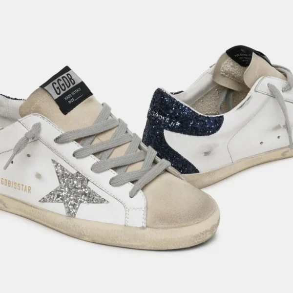 gg*db Women's shoes black blue tail silver star board shoes casual shoes - Image 4