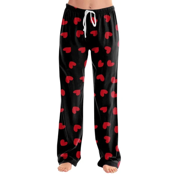 Women's Allover Printed Home Pants Sleeping Pajama Pants Long Pants Pajama - Image 14