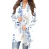 Women's Fashion Casual Vintage Floral Printed Mid-Length Cardigan Jacket - Image 31