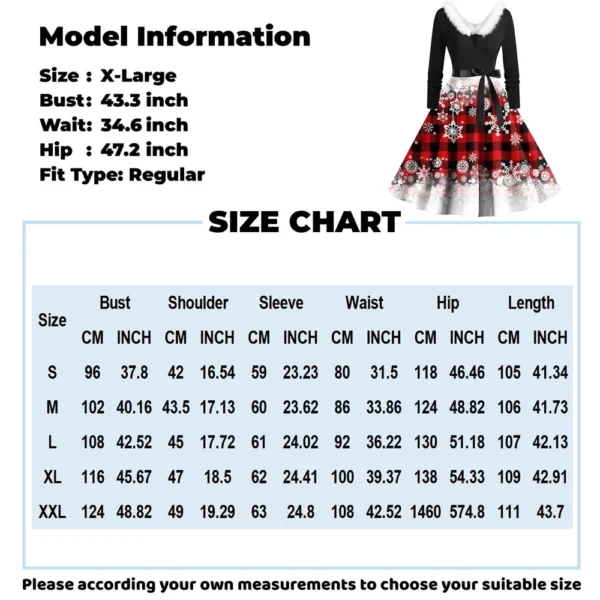 Christmas Day Women's Casual And Fashionable Long Sleeved Square Neck Print - Image 3