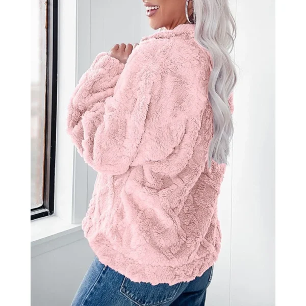 Women's casual loose warm long-sleeved jacket - Image 13