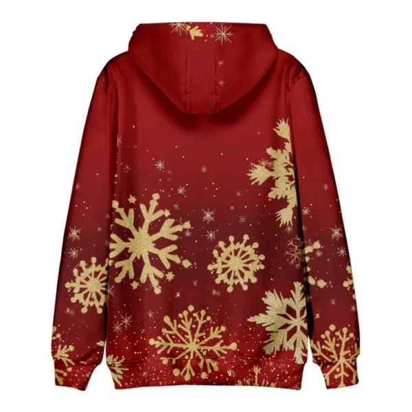 Men's Loose Printed Hooded Sweatshirt Men's Casual Fashion Sports Sweatshirt - Image 10