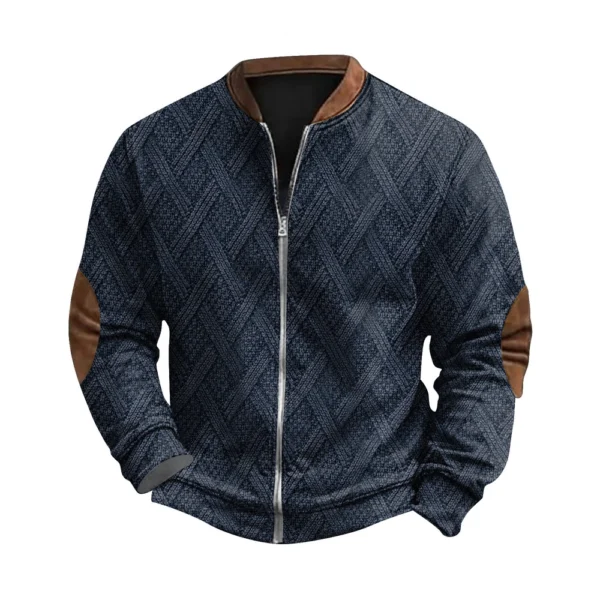 Men's Retro Casual Gradient Printed Sweatshirt - Image 4