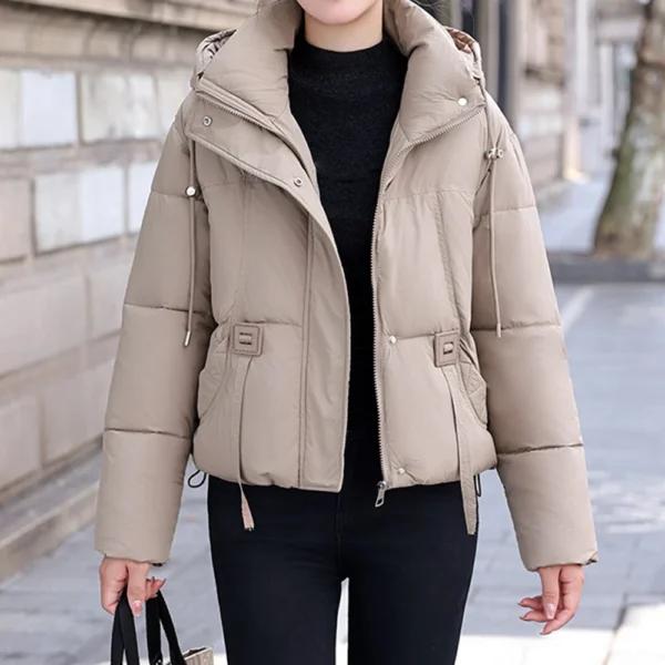 Women's Winter Coat Warm Jacket With Hooded Women Thicken Lightweight Coats - Image 19