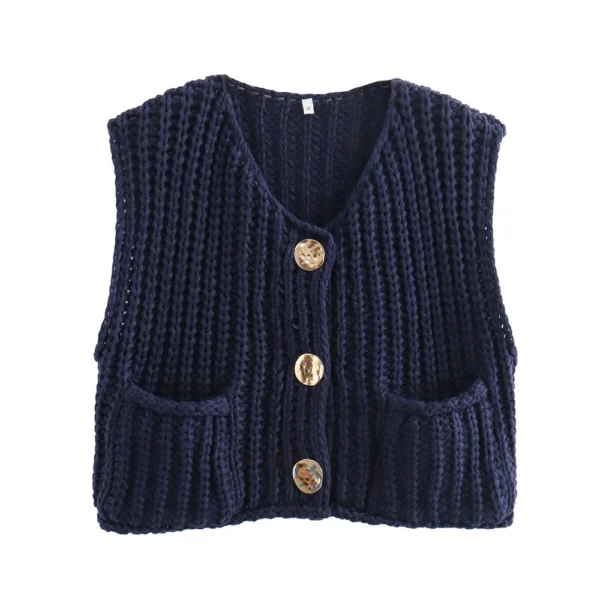 Women's thick needle vest - Image 7
