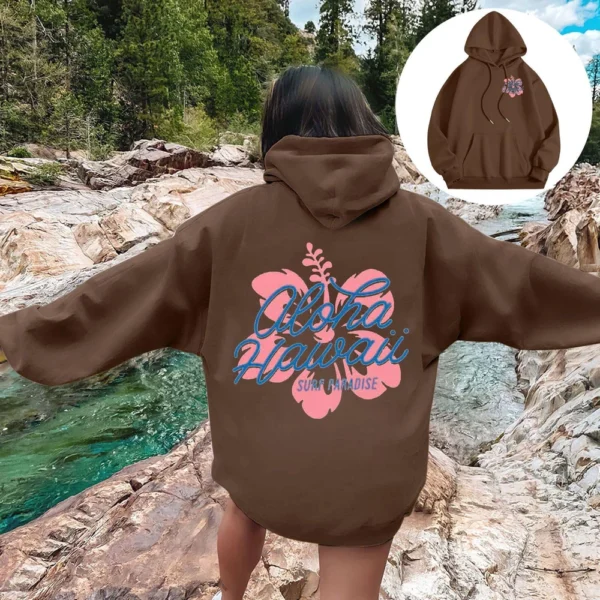 Women's Fashion Lightweight Long Sleeve with Pockets Pullover Hoodies - Image 25