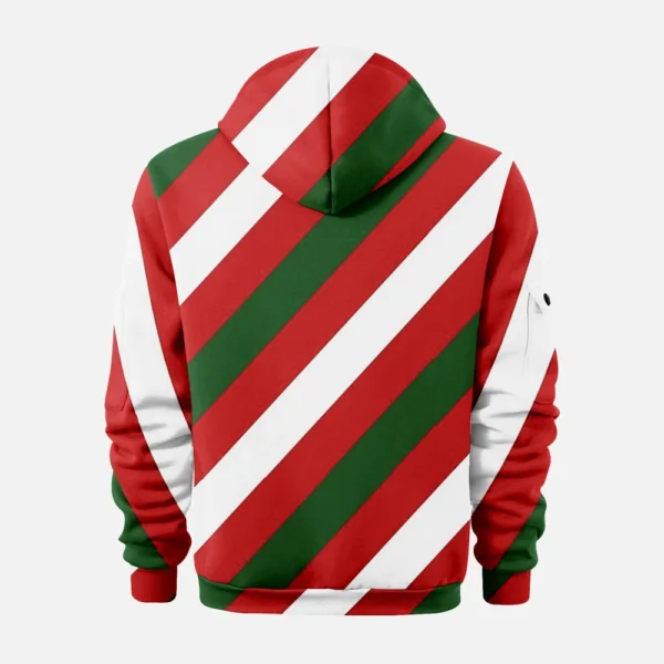 Men's Printed Sweatshirt Hoodie Zipper Arm Pocket Cardigan Men's Sports Large - Image 12