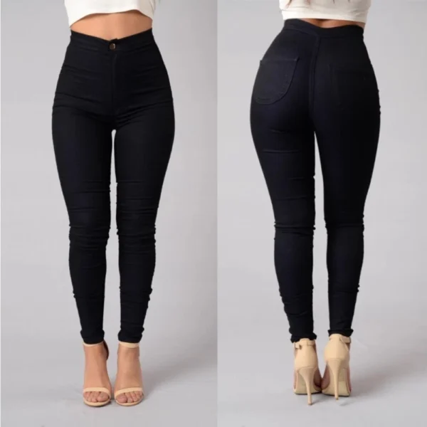 New Fashion elastic jeans women leggings ladies pants - Image 14