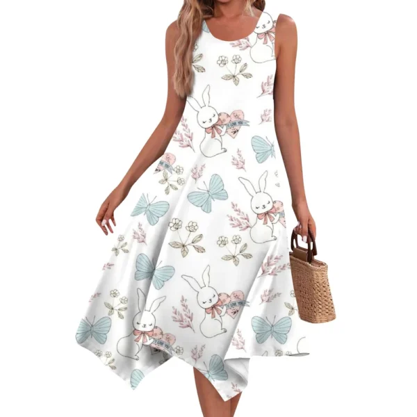 Women's Dresses Easter Sundresses Loose Printed Fashion Casual Summer Dress - Image 20