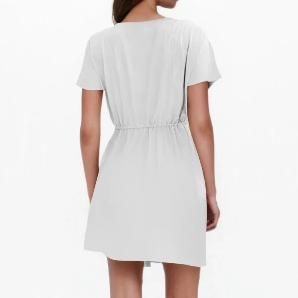 Women's Fashion Casual V-Neck Ruffle Tunic Dresses - Image 8