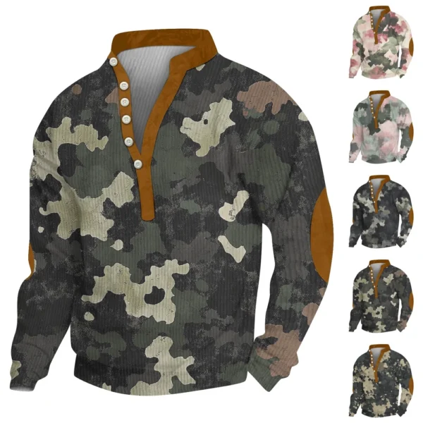 Men's new half zipper long sleeved tactical arm pullover training men's clothing