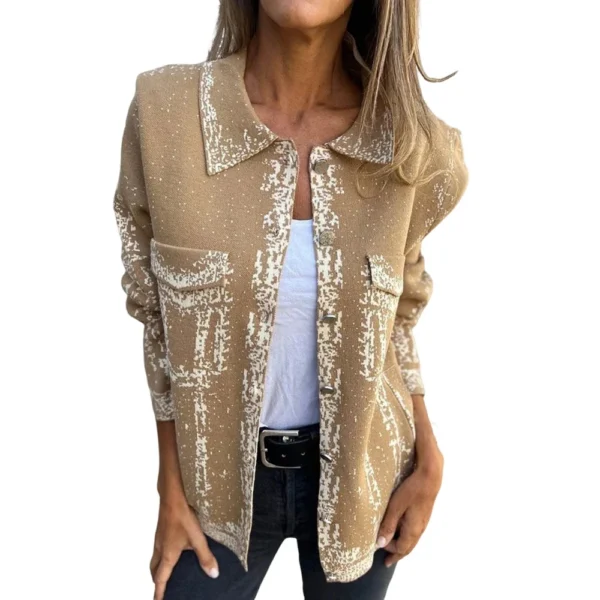 Women's denim jacket with multicolored metal button lapels - Image 20