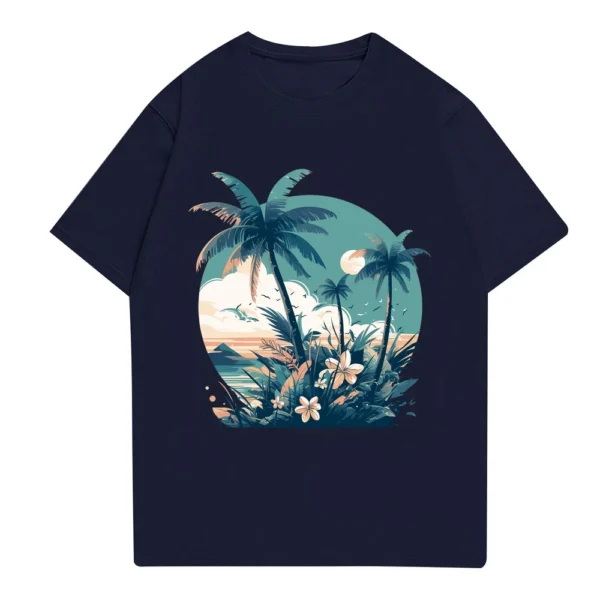 Men's Stand Collar Short Sleeve Shirt Loose Leisure Holiday Shirt Man - Image 22
