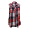 Women's Plaid Sleeveless Waistcoat Fashion Loose Women's Woolen Coat - Image 9