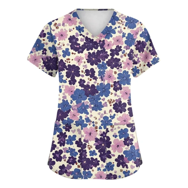 Women's Short Sleeved Loose Daily Fashion Printed Casual Round Neck T-Shirt - Image 14