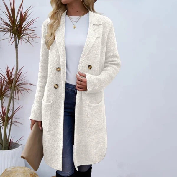 Women's Fashionable All-match Mid-length Woolen Coat - Image 52
