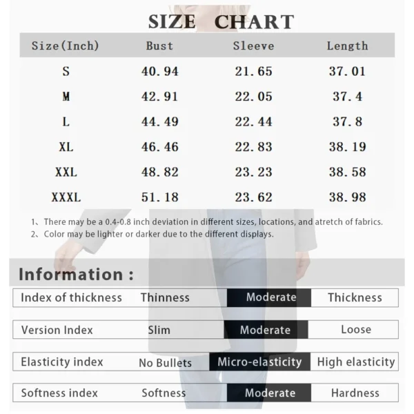 Ladies Solid Color Lapel Cardigan Tweed Cotton Coat Long Sleeve Jacket With - Image 51