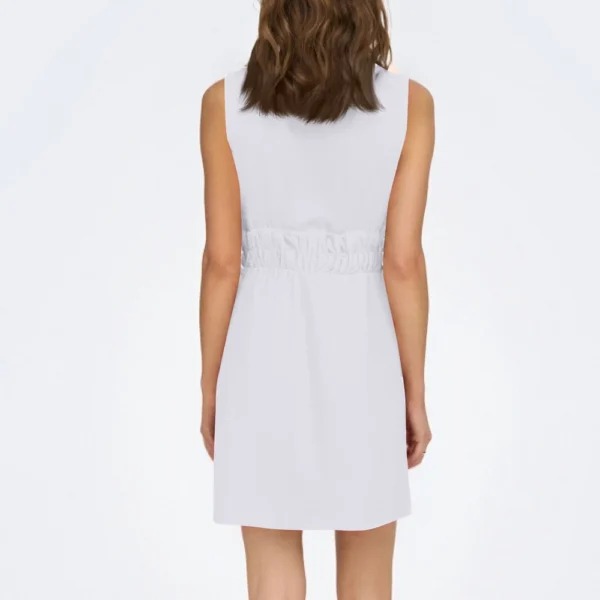 Women's Fashion Casual V-Neck Sleeveless Waist Splicing Dresses - Image 11